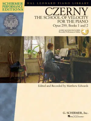 G. Schirmer Inc. - The School of Velocity, Opus 299, Books 1 and 2 - Czerny - Piano - Book/Audio Online