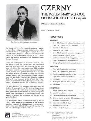 Preliminary School of Dexterity, Op. 636 - Czerny/Palmer - Piano - Book