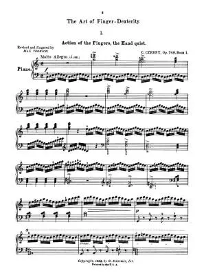 Art of Finger Dexterity, Op. 740 (Complete) - Czerny/Vogrich - Piano - Book