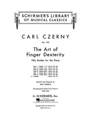Art of Finger Dexterity, Op. 740 (Complete) - Czerny/Vogrich - Piano - Book