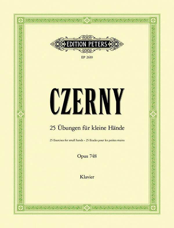 25 Exercises for Small Hands, Op. 748 - Czerny/Ruthardt - Piano - Book