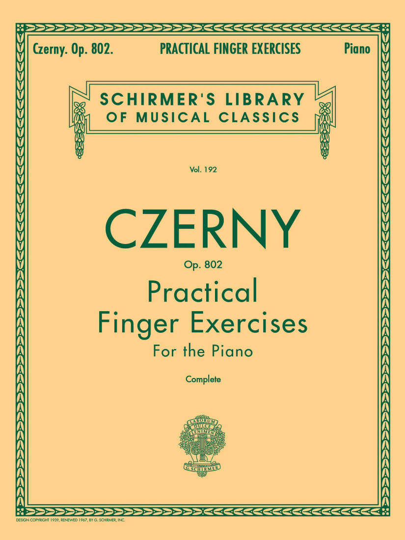 Practical Finger Exercises, Op. 802 (Complete) - Czerny/Rolle - Piano - Book