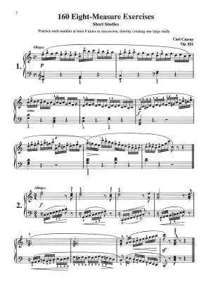 160 8-Measure Exercises, Op. 821 - Czerny/Hinson - Piano - Book