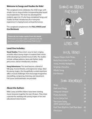 Songs and Studies for Kids! Level 1 - Loney/Adams - Book