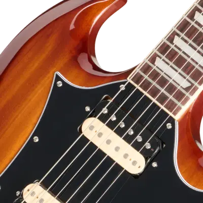 Sadler Vaden SG Standard Electric Guitar with Hardshell Case - Natural Burst