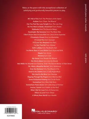 Peaceful Piano Solos: Musicals - Book