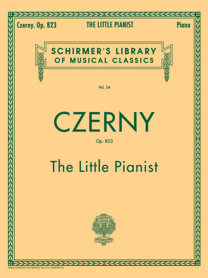 Little Pianist, Op. 823 (Complete) - Czerny - Piano - Book