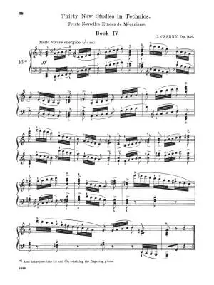 Thirty New Studies in Technics, Op. 849 - Czerny/Buonamici - Piano - Book