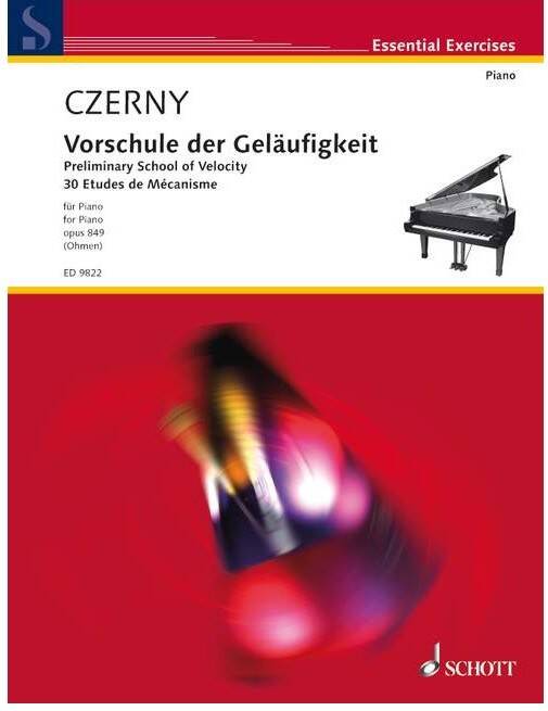 Preliminary School of Velocity, Op. 849 - Czerny/Ohmen - Piano - Book