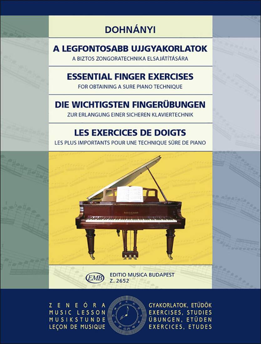 Essential Finger Exercises - Dohnanyi - Piano - Book