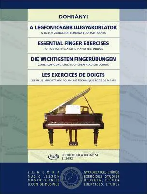 Editio Musica Budapest - Essential Finger Exercises - Dohnanyi - Piano - Book