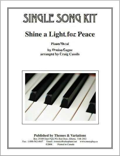 Shine A Light For Peace (Single Song Kit) - Gagne/Cassils - Book/CD
