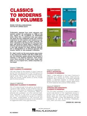 Music for Millions: Easy Classics to Moderns - Agay - Piano - Book