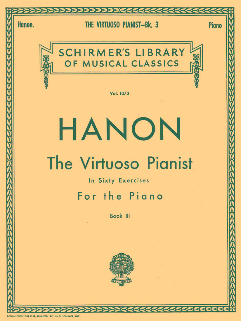 Virtuoso Pianist in 60 Exercises, Book 3 - Hanon - Piano - Book