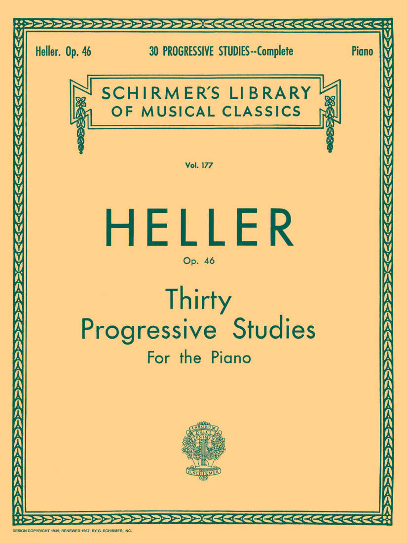 30 Progressive Studies, Op. 46 (Complete) - Heller - Piano - Book
