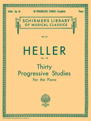 G. Schirmer Inc. - 30 Progressive Studies, Op. 46 (Complete) - Heller - Piano - Book