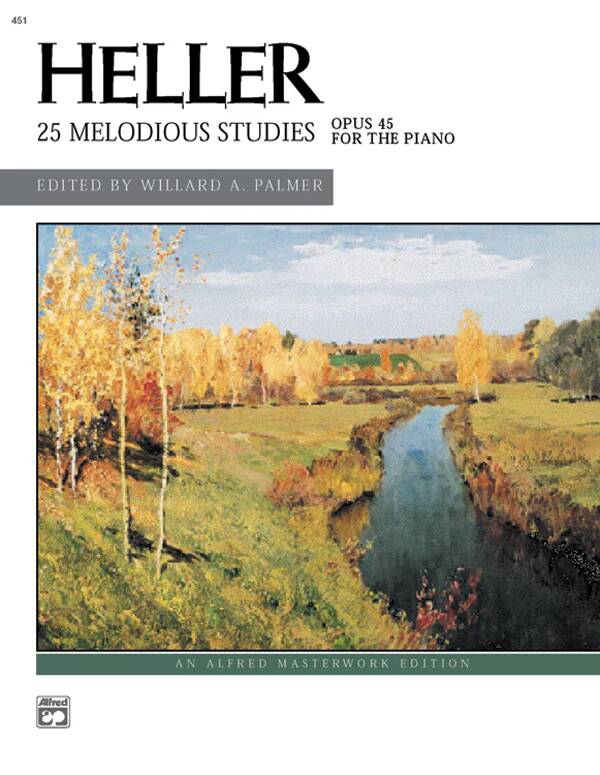 25 Melodious Studies (Complete) - Heller/Palmer - Piano - Book