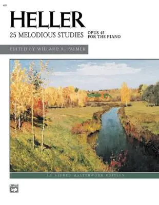 Alfred Publishing - 25 Melodious Studies (Complete) - Heller/Palmer - Piano - Book