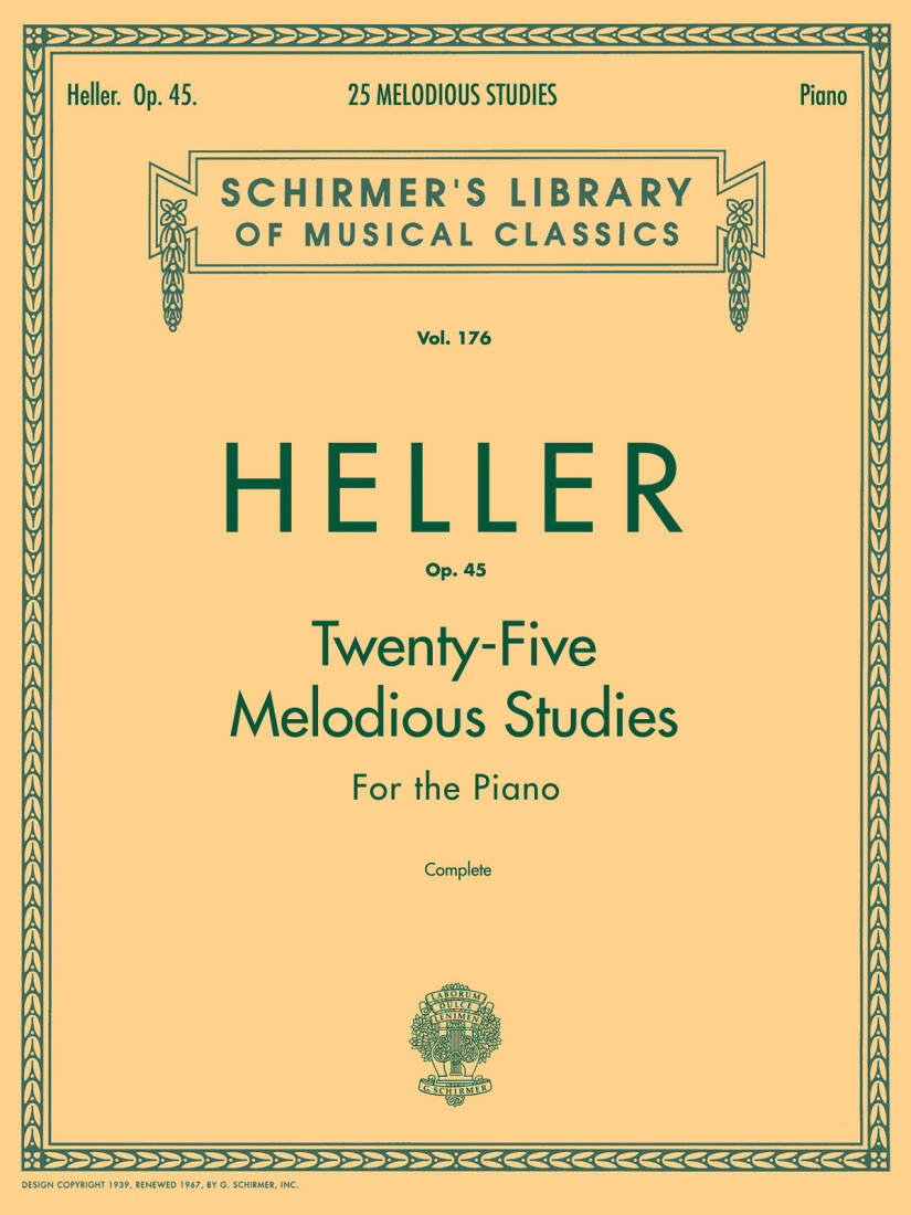 25 Melodious Studies, Op. 45 (Complete) - Heller - Piano - Book