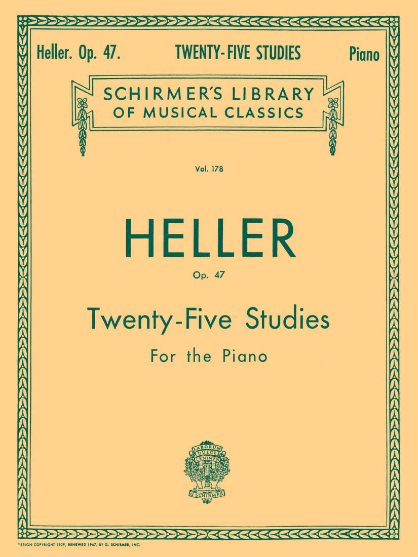 25 Studies for Rhythm and Expression, Op. 47 - Heller - Piano - Book