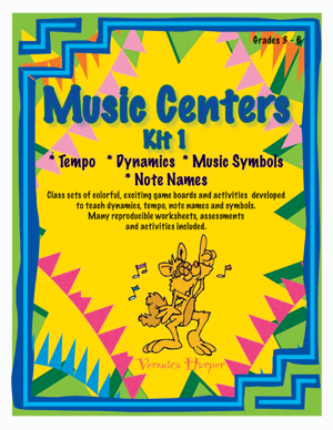 Music Centers Kit 1 (Grades 3-6) -  Harper - Game Boards