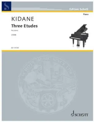 Schott - Three Etudes - Kidane - Piano - Book