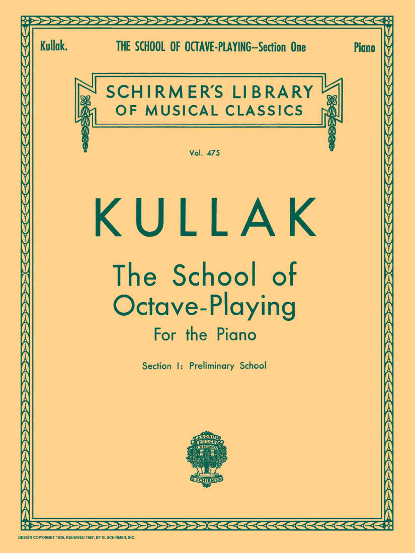 School of Octave Playing, Op. 48, Book 1 - Kullak  - Piano - Book