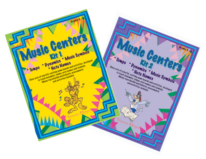 Music Centers Kit 1 and 2 (Grades 3-6) - Harper - Game Boards