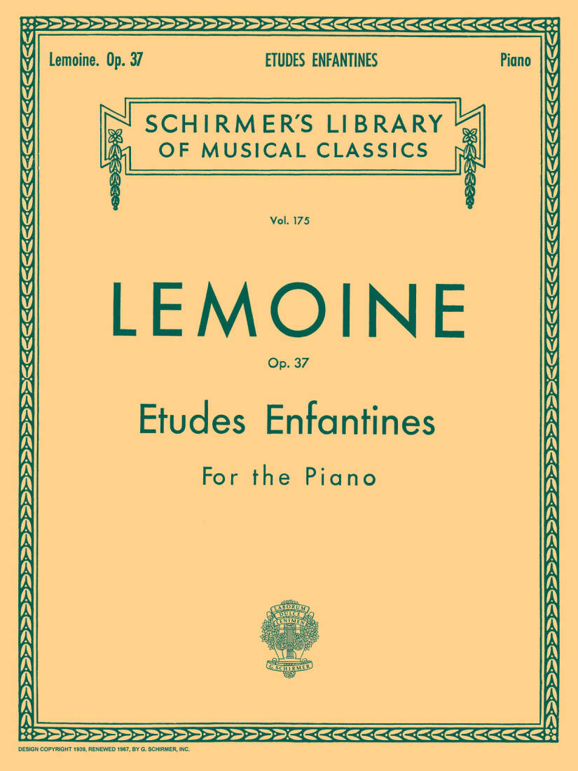 Etudes Enfantines, Op. 37 - Lemoine/Scharfenberg - Piano - Book