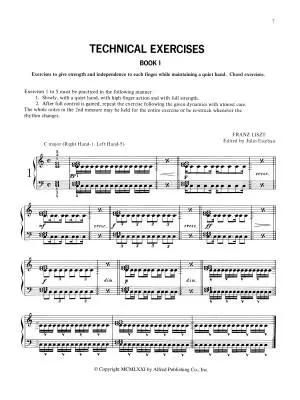 Technical Exercises (Complete) - Liszt/Esteban - Piano - Book