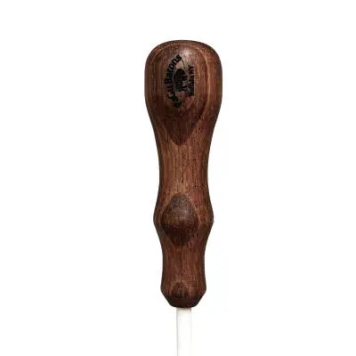 Pagu Batons - Flat Spot King Baton with Behind Collar Grip - 16, Dark Wood