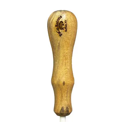 Pagu Batons - Flat Spot King Baton with Behind Collar Grip - 14, Light Wood
