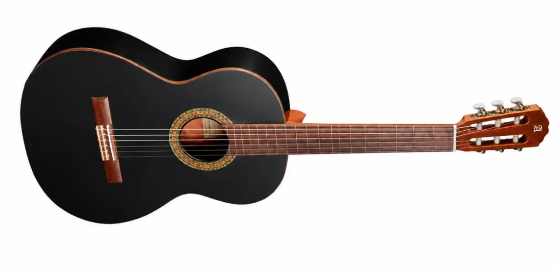 1 C Black Satin Classical Guitar with Gig Bag