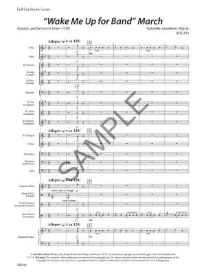 \'\'Wake Me Up for Band\'\' March - Wojcik - Concert Band - Gr. 1.5