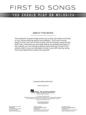 First 50 Songs You Should Play on Melodica - Book
