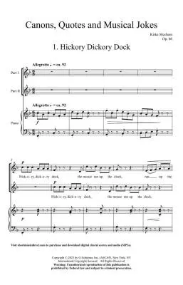 Canons, Quotes and Musical Jokes - Mechem - Choral Octavo - SATB Accomapnied