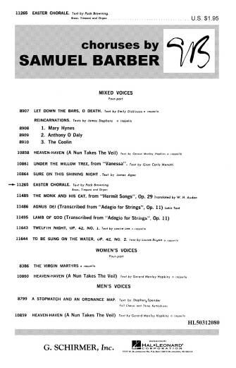 Easter Chorale - Barber/Browning  - Choral Octavo - SATB Accompanied