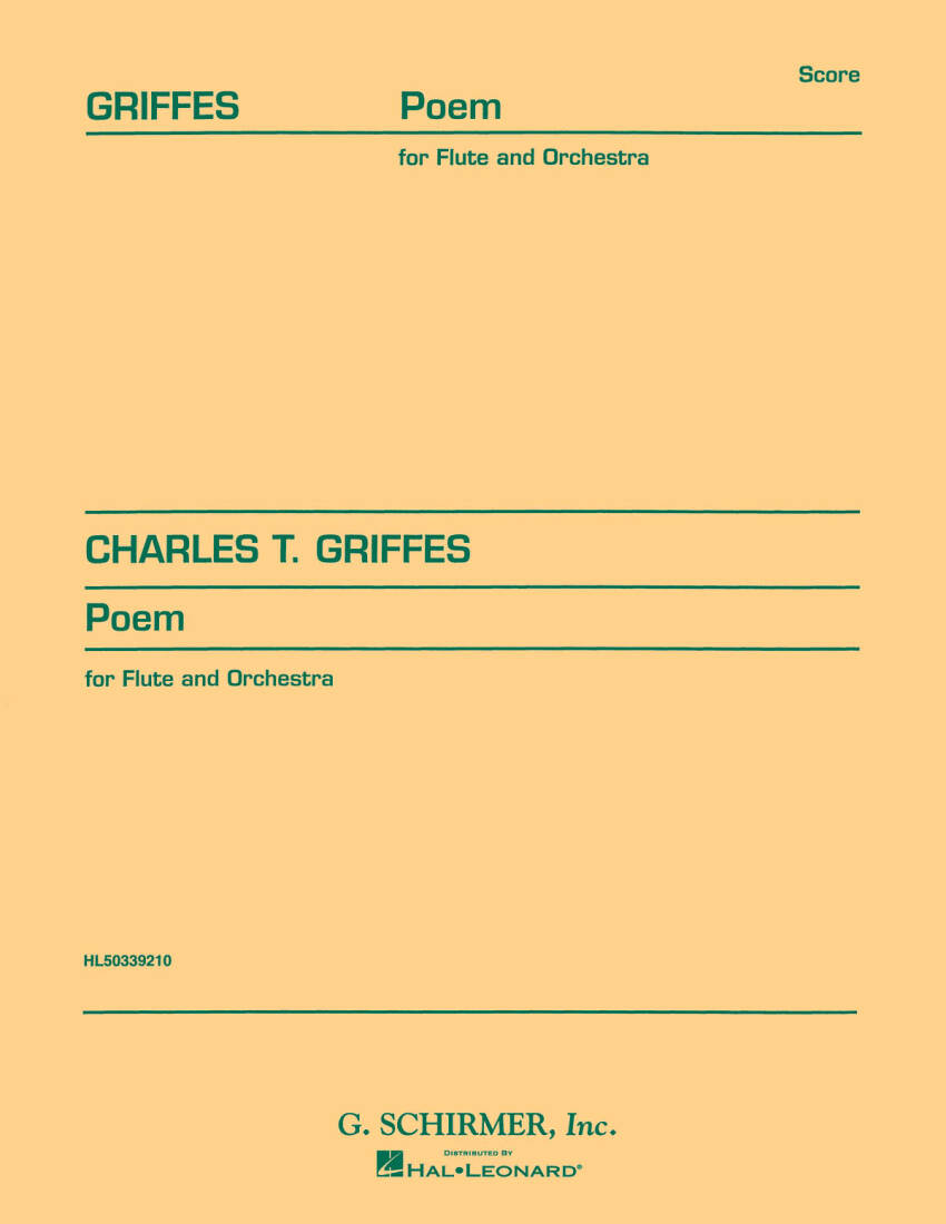 Poem - Griffes - Study Score