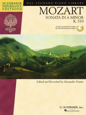 G. Schirmer Inc. - Sonata in A Minor, K.310 - Mozart/Dossin - Piano - Book