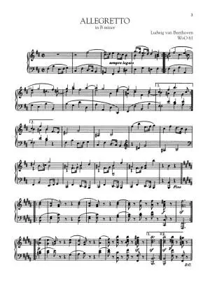 Selected Piano Pieces, Early Intermediate to Intermediate - Beethoven - Piano - Book