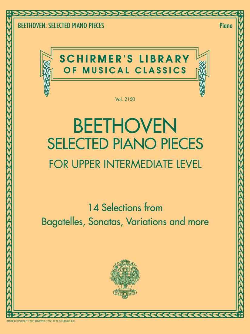 Selected Piano Pieces, Upper Intermediate - Beethoven - Piano - Book