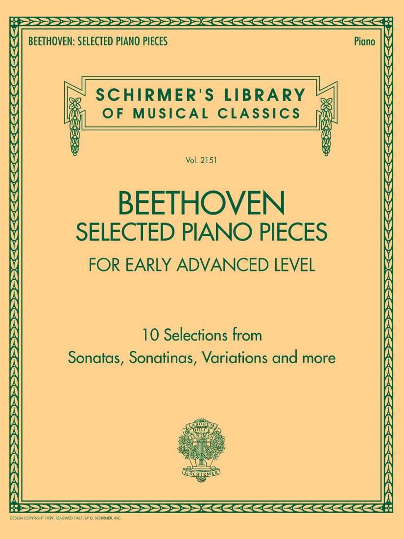 Selected Piano Pieces, Early Advanced - Beethoven - Piano - Book