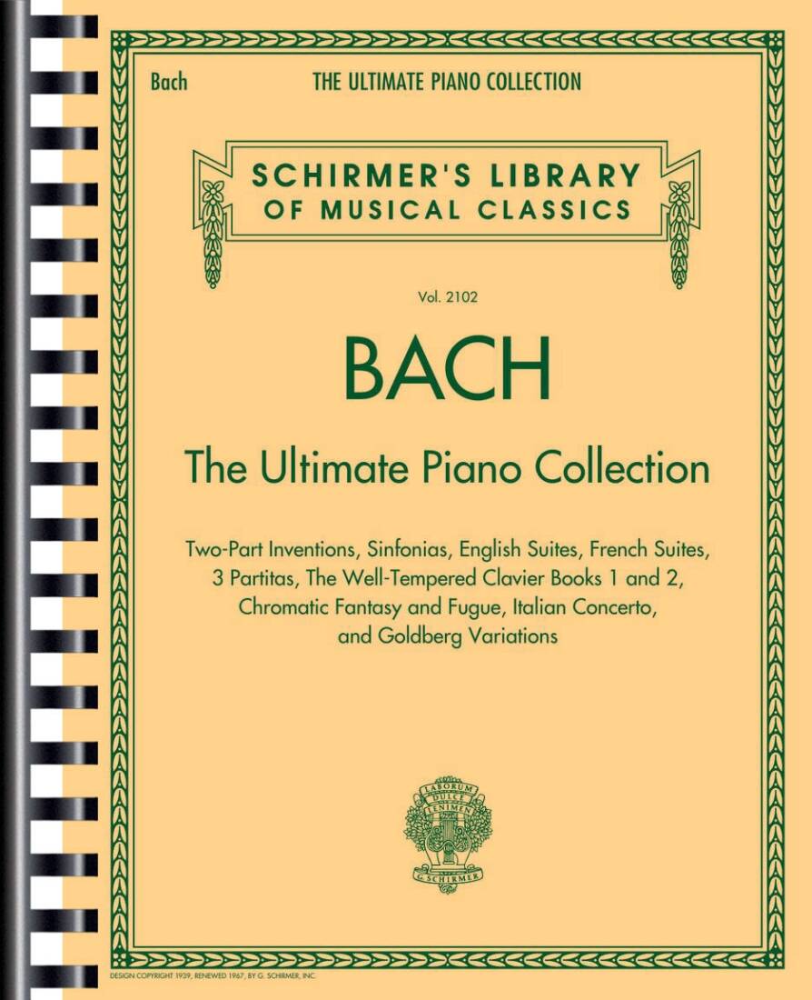The Ultimate Piano Collection - Bach - Piano - Book/Spiral Bound