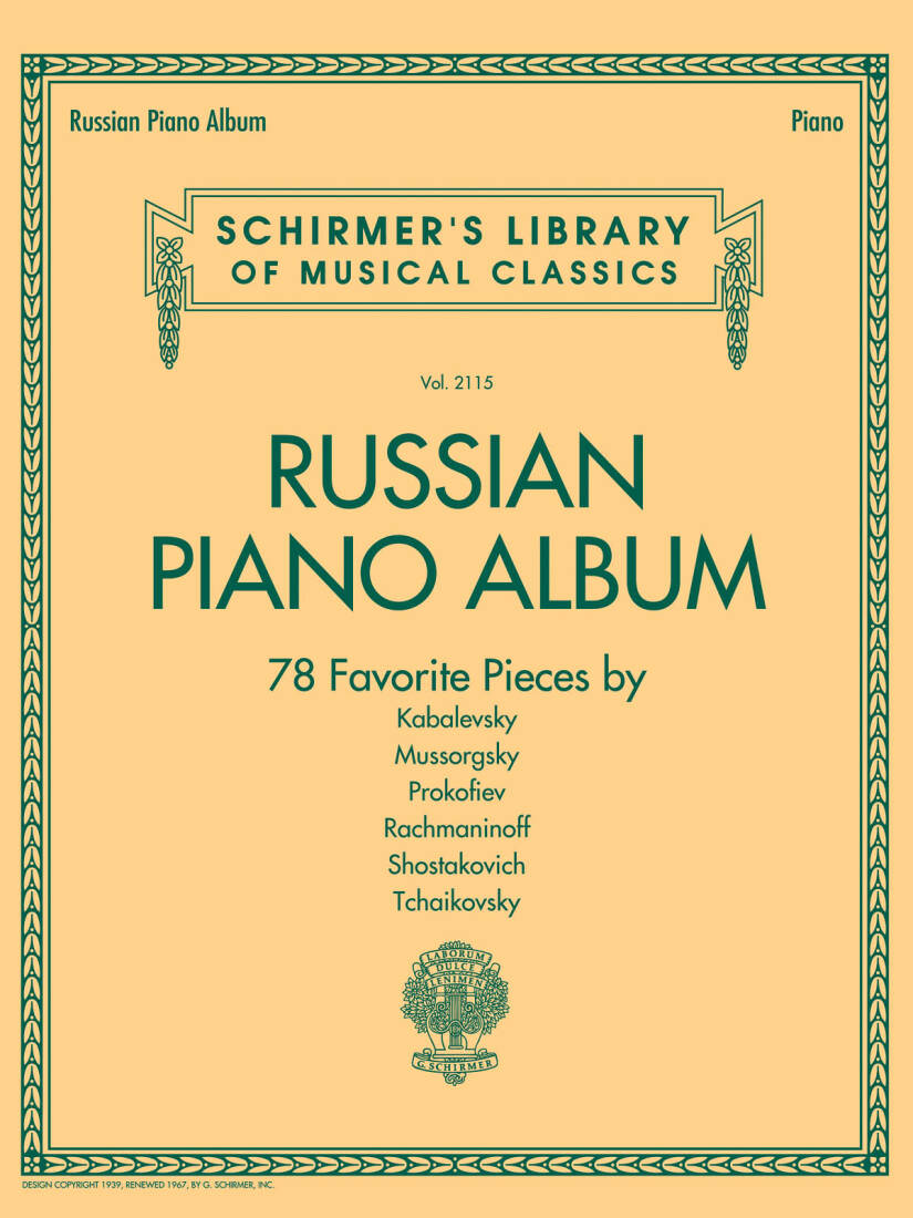 Russian Piano Album - Piano - Book