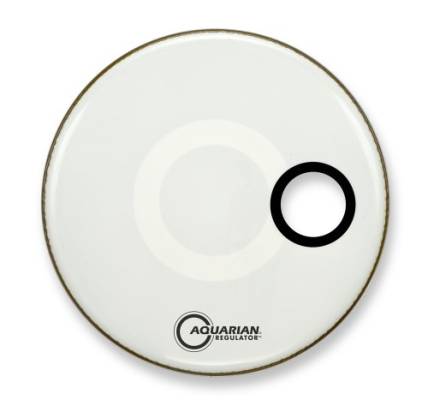 Aquarian - Regulator Series Bass Drum Head w/White Hole - 20