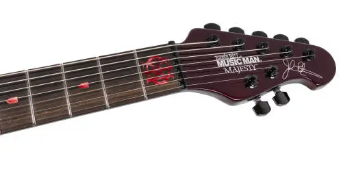 Majesty Premium Select 7-String Electric Guitar with Case - Carnelian Red