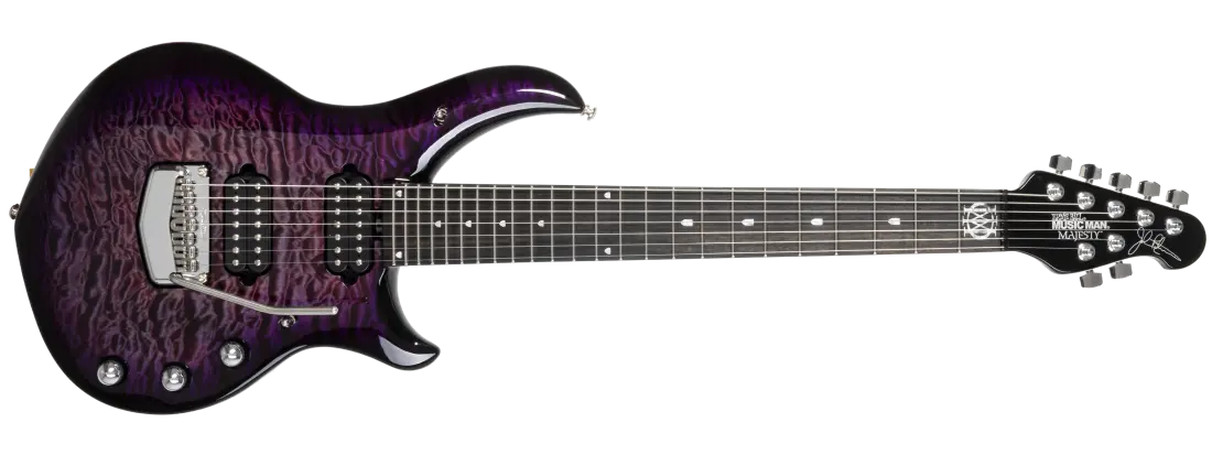 Majesty Premium Select 7-String Electric Guitar with Case - Purple Nebula II