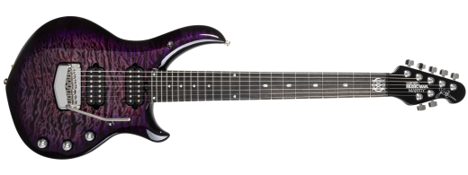 Ernie Ball Music Man - Majesty Premium Select 7-String Electric Guitar with Case - Purple Nebula II