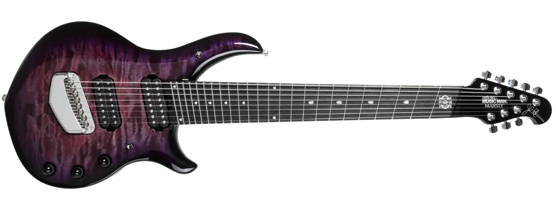Majesty Premium Select 8-String Electric Guitar with Case - Purple Nebula II