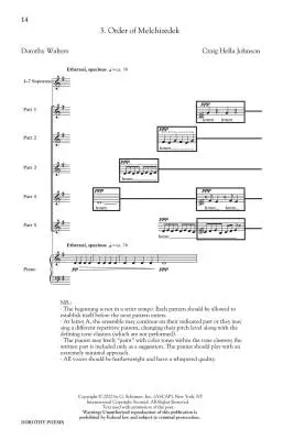 Dorothy Poems - Johnson/Walters - Choral Octavo - SSAA Accompanied